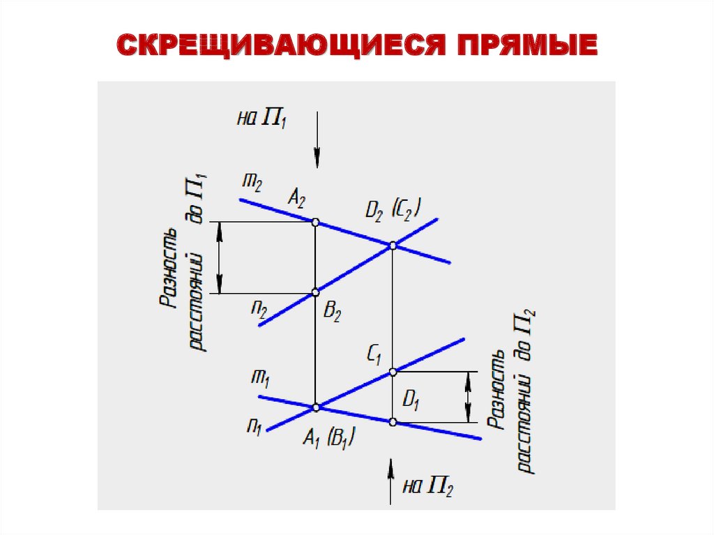 Линия связи на комплексном чертеже. Как образуется комплексный чертеж прямой линии. Как определить на комплексном чертеже длину отрезка прямой линии.