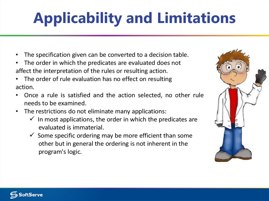 Applicability and Limitations