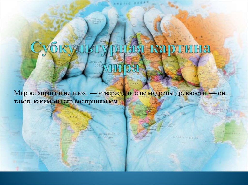 Субкультурная картина мира