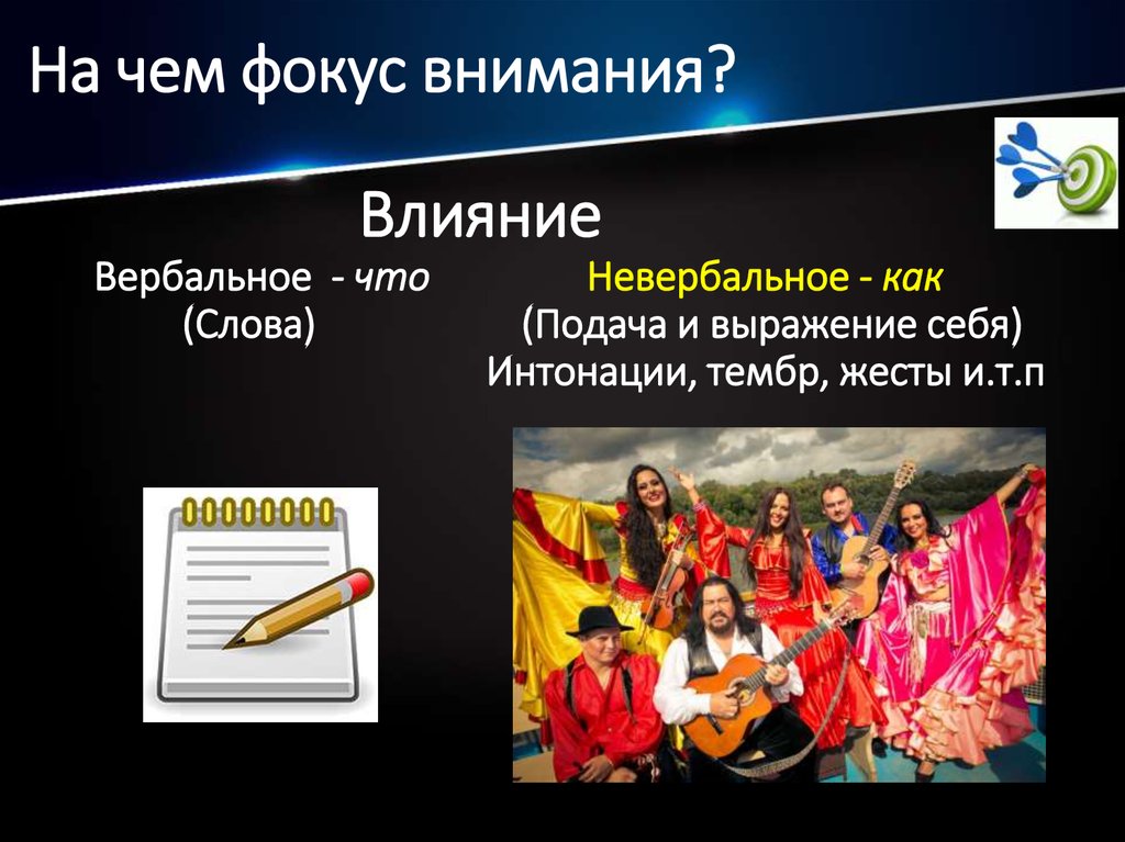 На чем фокус внимания?