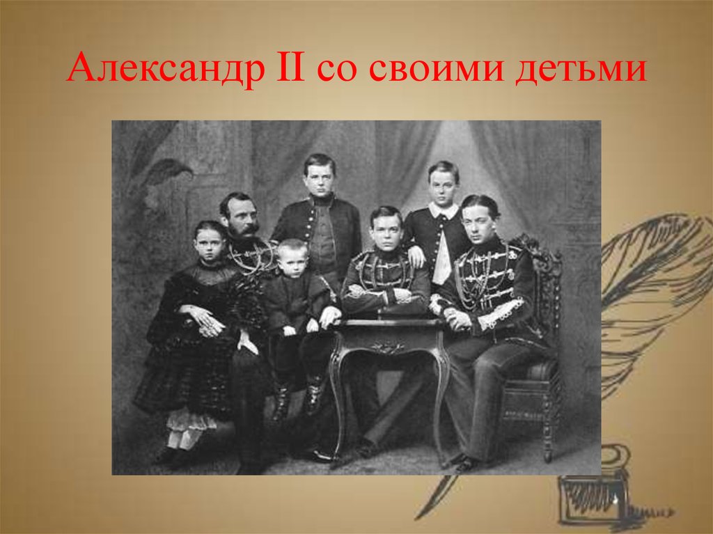 Александр II со своими детьми