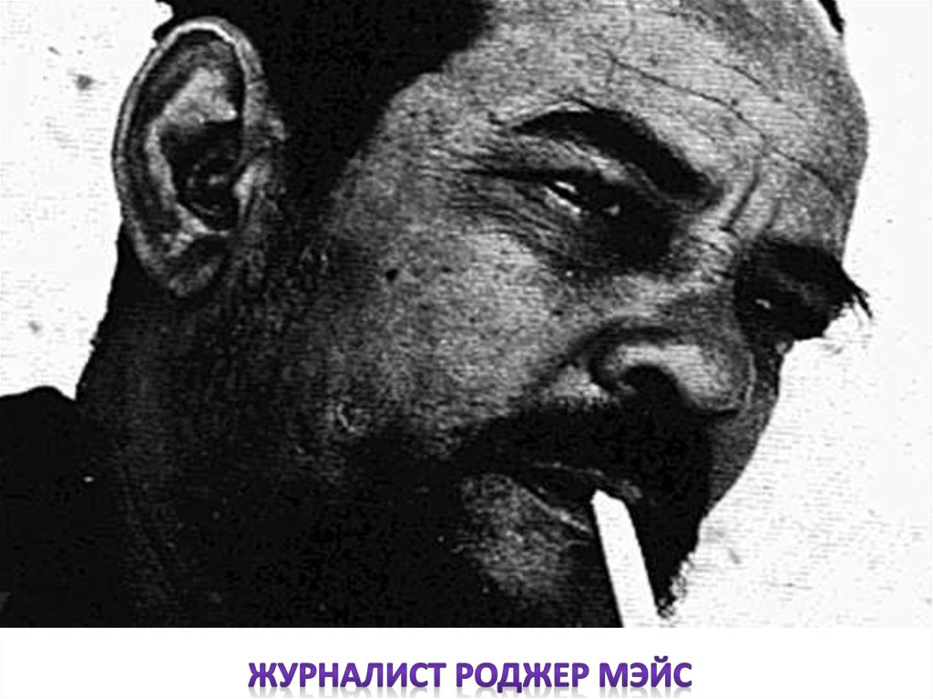 Журналист Роджер Мэйс