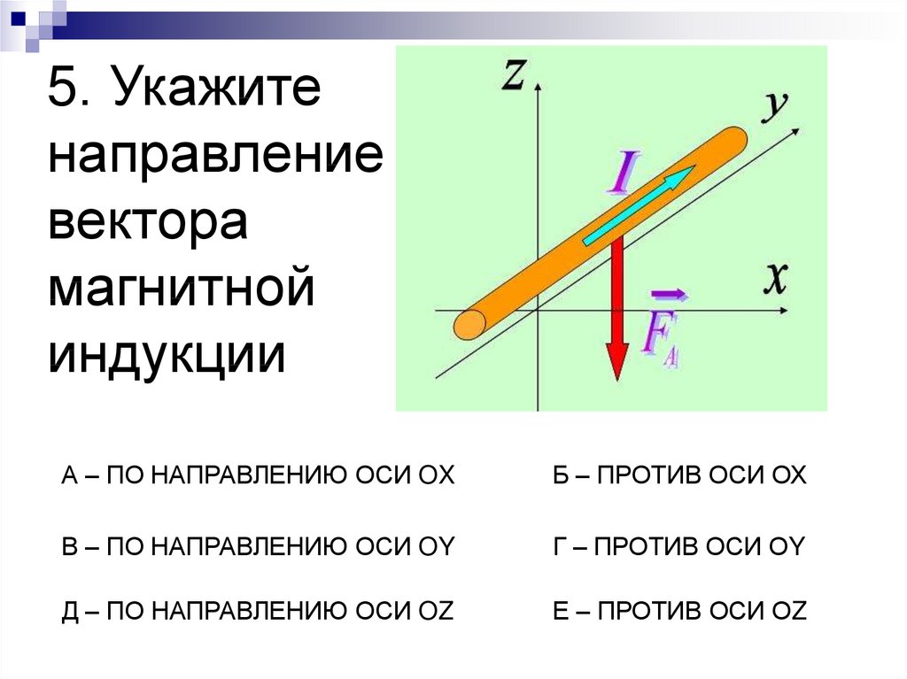Как определить направление вектора магнитного поля