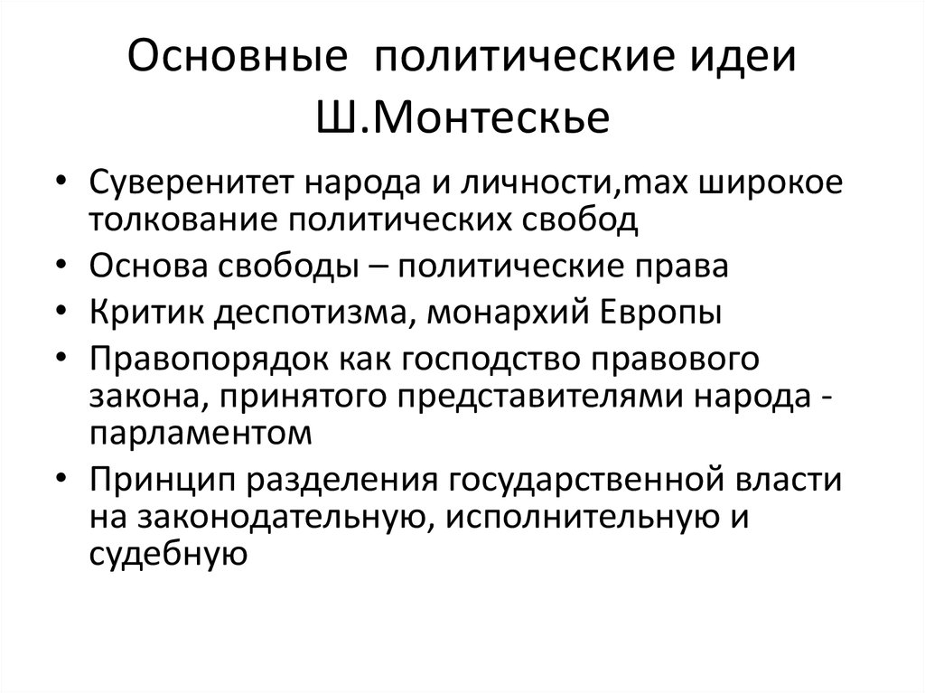 Основные политические понятия