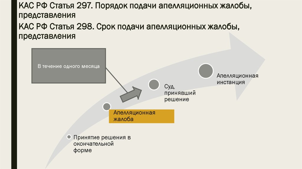 Срок подачи апелляции по административному делу. Апелляция КАС.