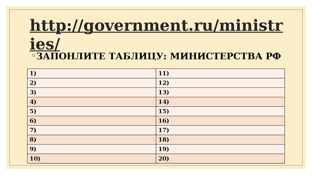 http://government.ru/ministries/