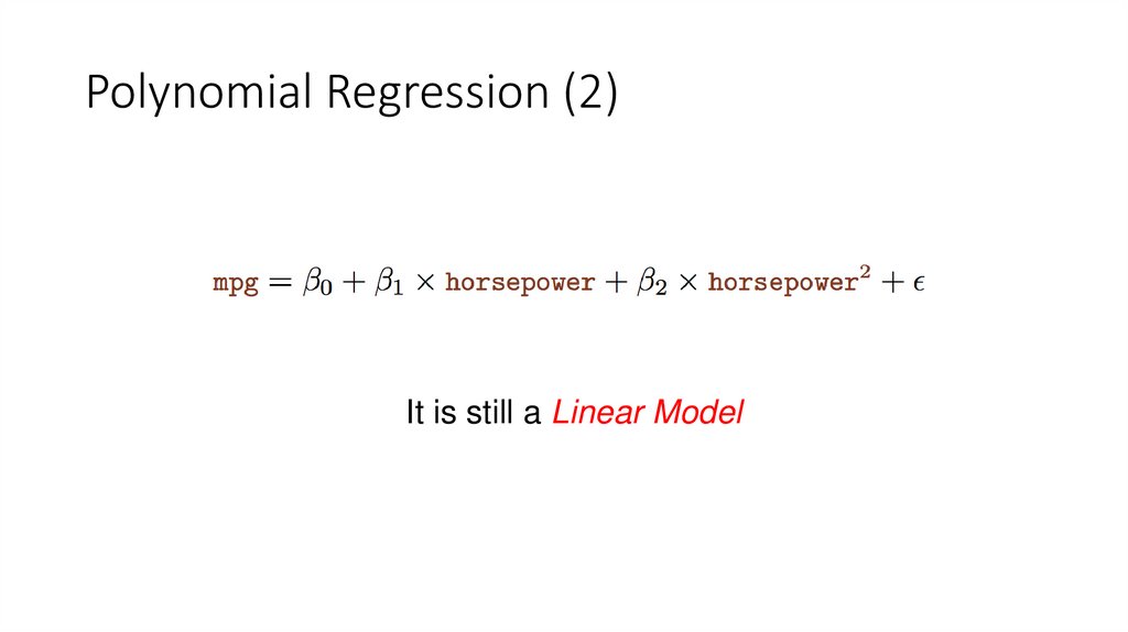 Polynomial Regression (2)