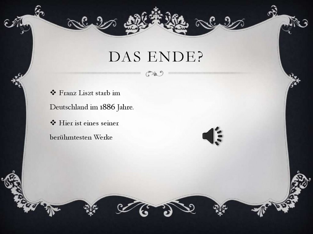Das ende?