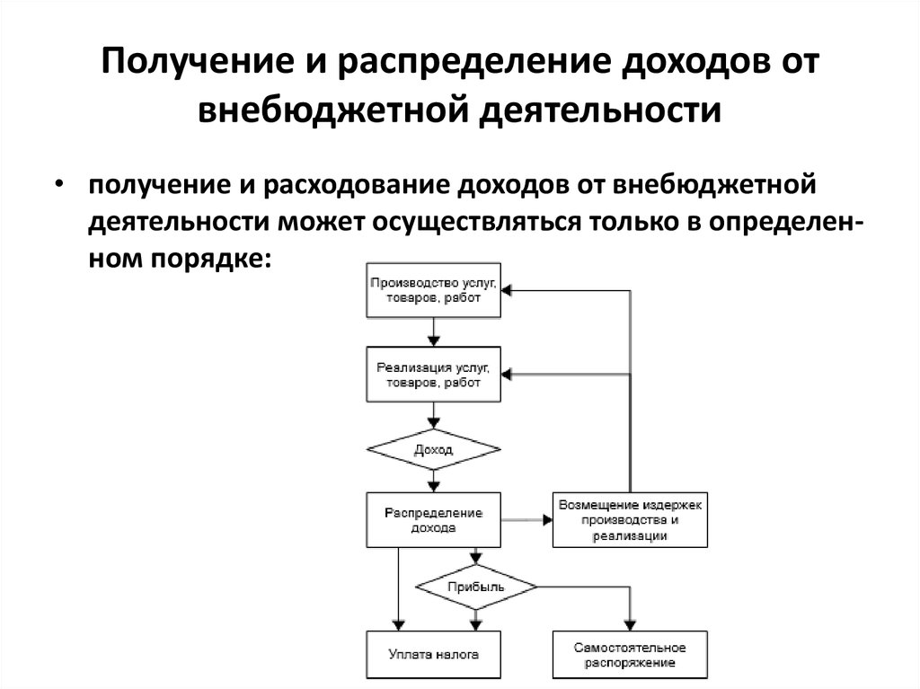 Организация внебюджетной деятельности