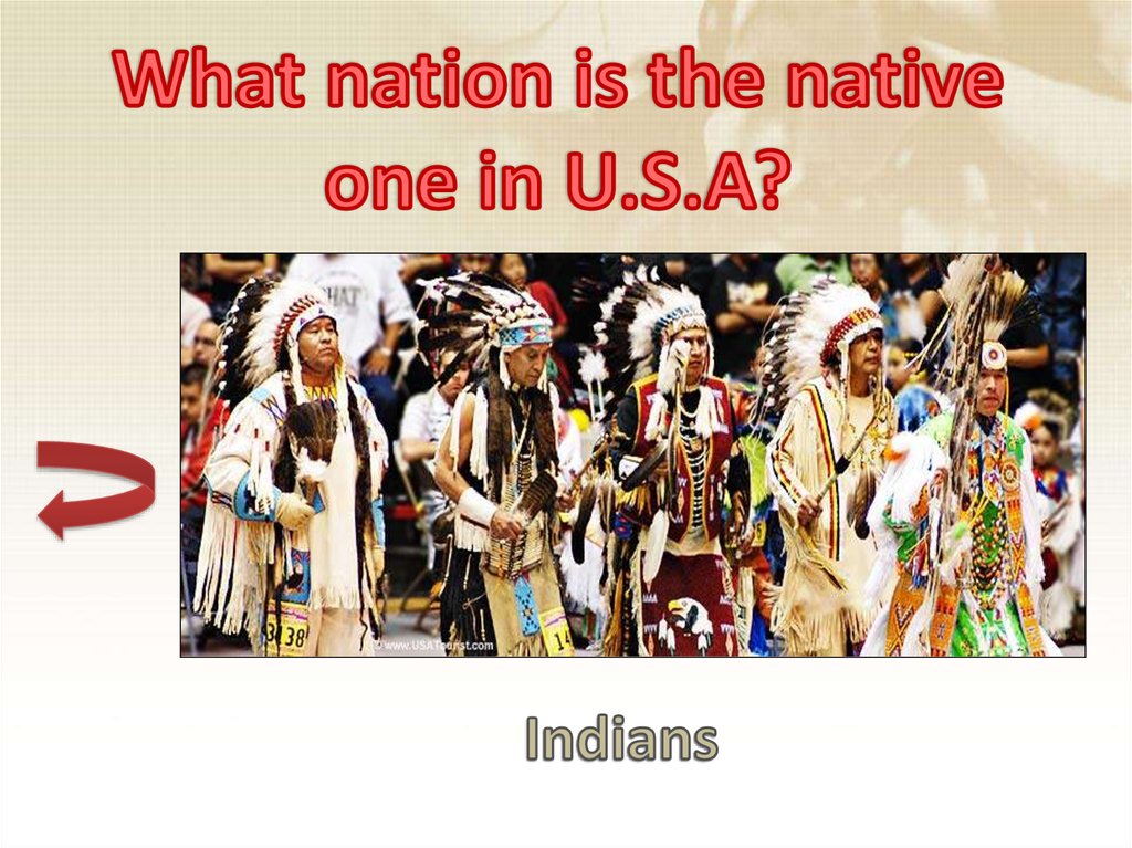 What nation is the native one in U.S.A?