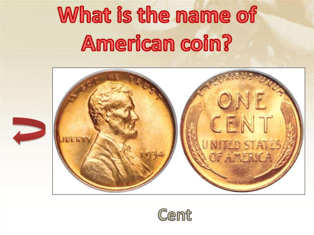 What is the name of American coin?