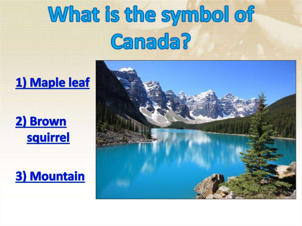 What is the symbol of Canada?