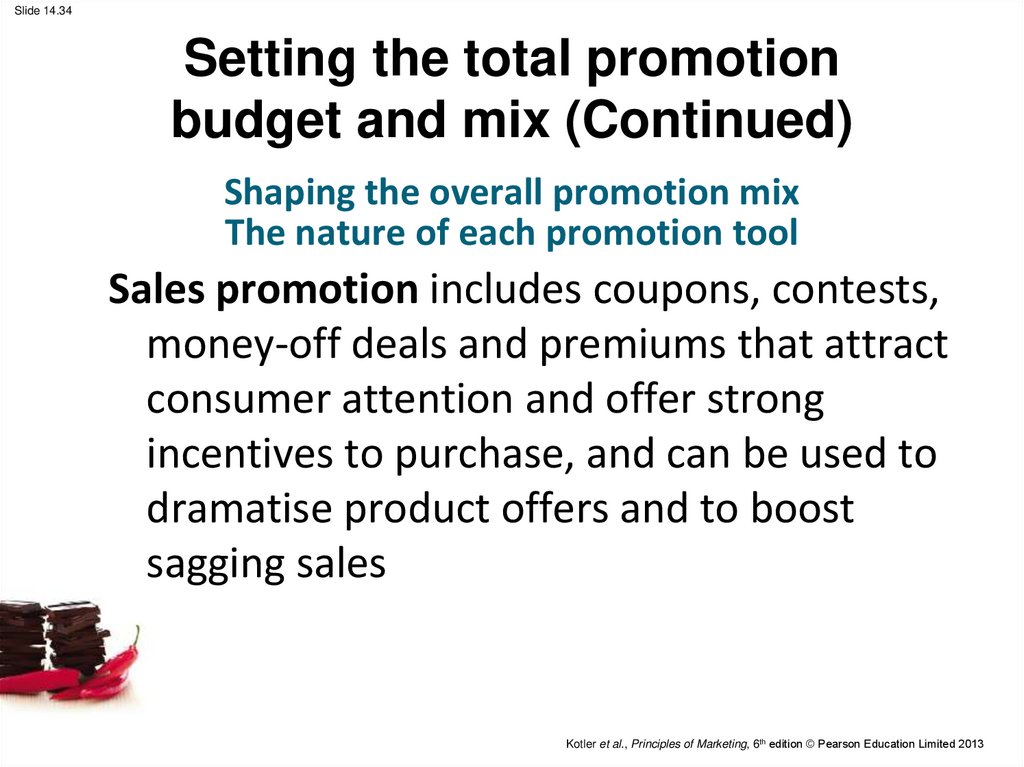 Setting the total promotion budget and mix (Continued)