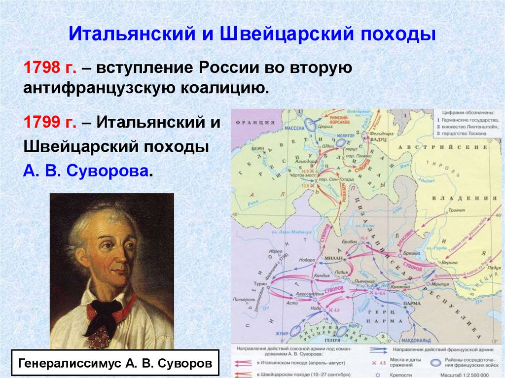 Итальянский и швейцарский походы суворова 1799 контурная карта