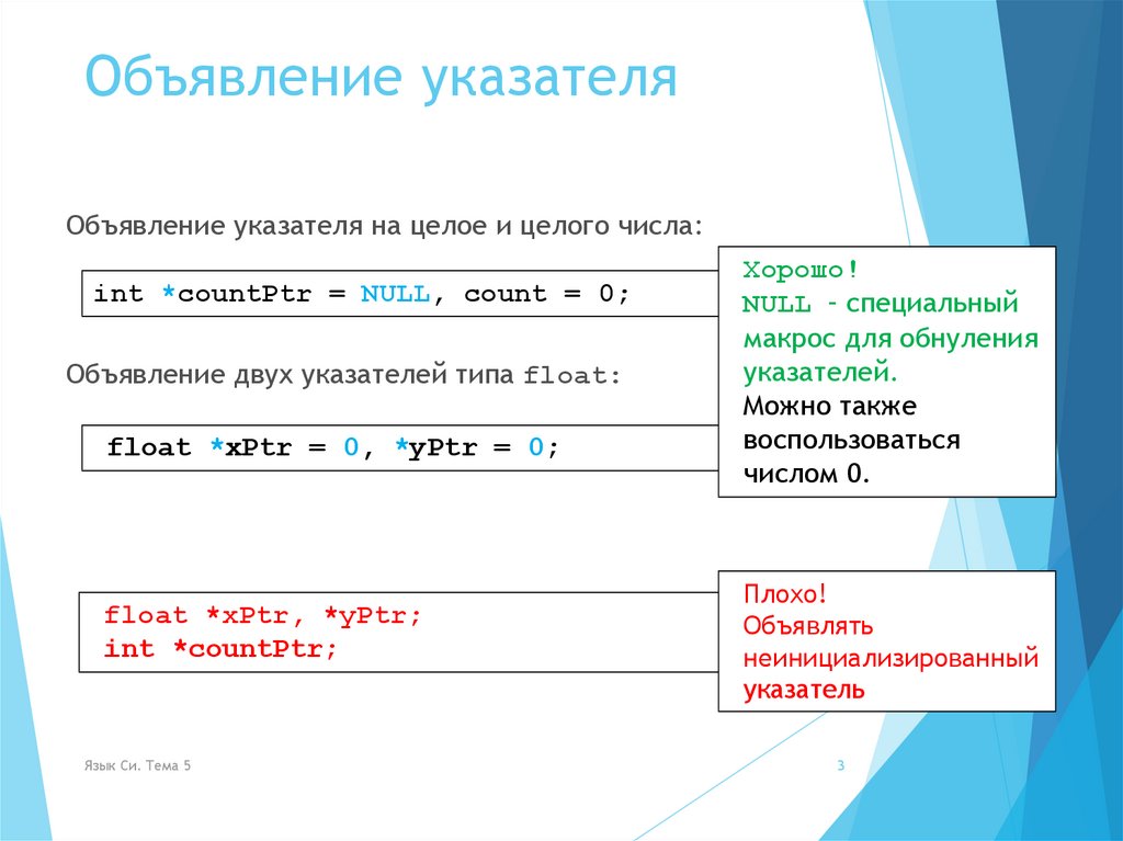 Запись ниже. Объявление указателя. Пример объявления указателя. Приведите примеры объявления указателей. Формат объявления указателя.