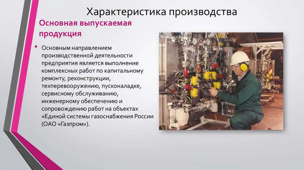 Характеристика выпускаемой продукции предприятия. Характеристика производства. Характеристика завода. Характеристика выпускаемой продукции. Основные характеристики производства.