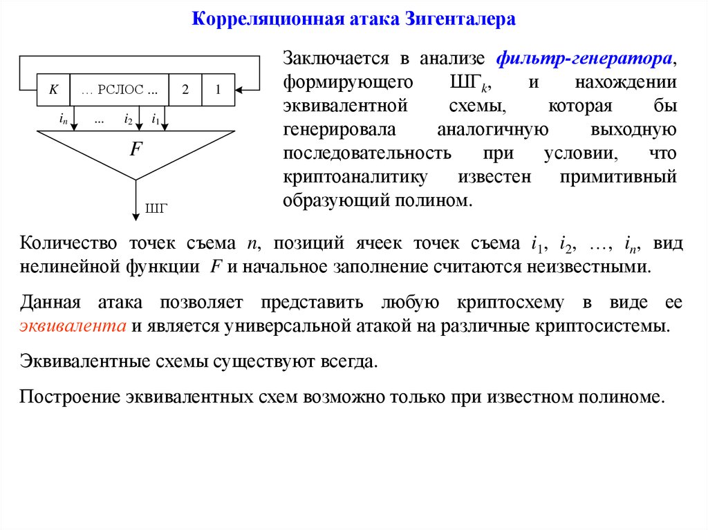 Корреляционная атака Зигенталера
