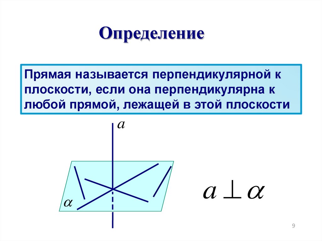 Перпендикулярность прямой и плоскости презентация