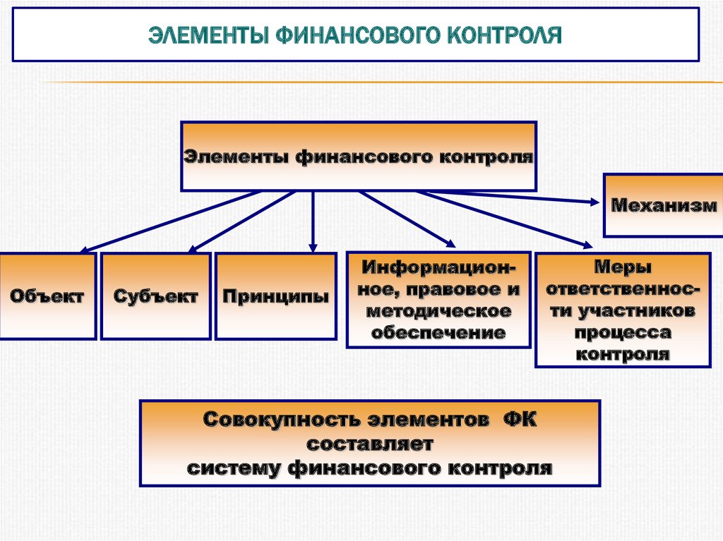 Объект контроля это. Элементы финансового контроля. Элементы государственного финансового контроля. Объекты и субъекты финансового контроля. Основные элементы государственного финансового контроля.