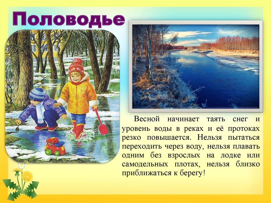 Опасности весны для дошкольников. Опасности весной для детей картинки.