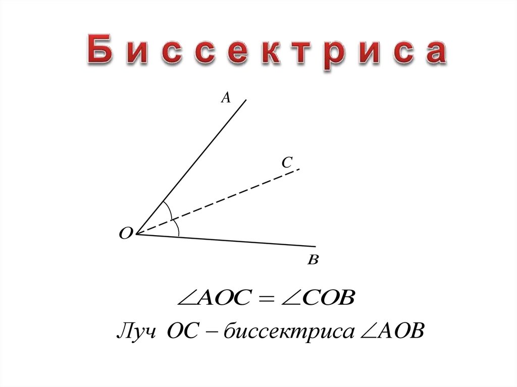 Биссектриса угла картинка