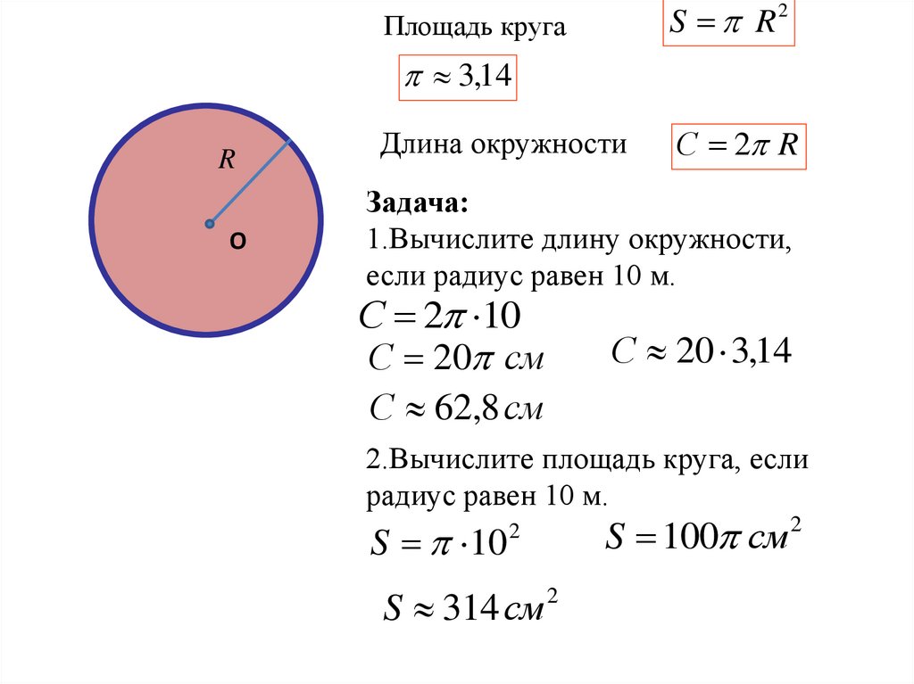 Как найти длину если известны точки. Как найти площадь круга формула. Как вычислить площадь круга по диаметру пример. Формула нахождения площади окружности. Радиус окружности и площадь круга формулы.