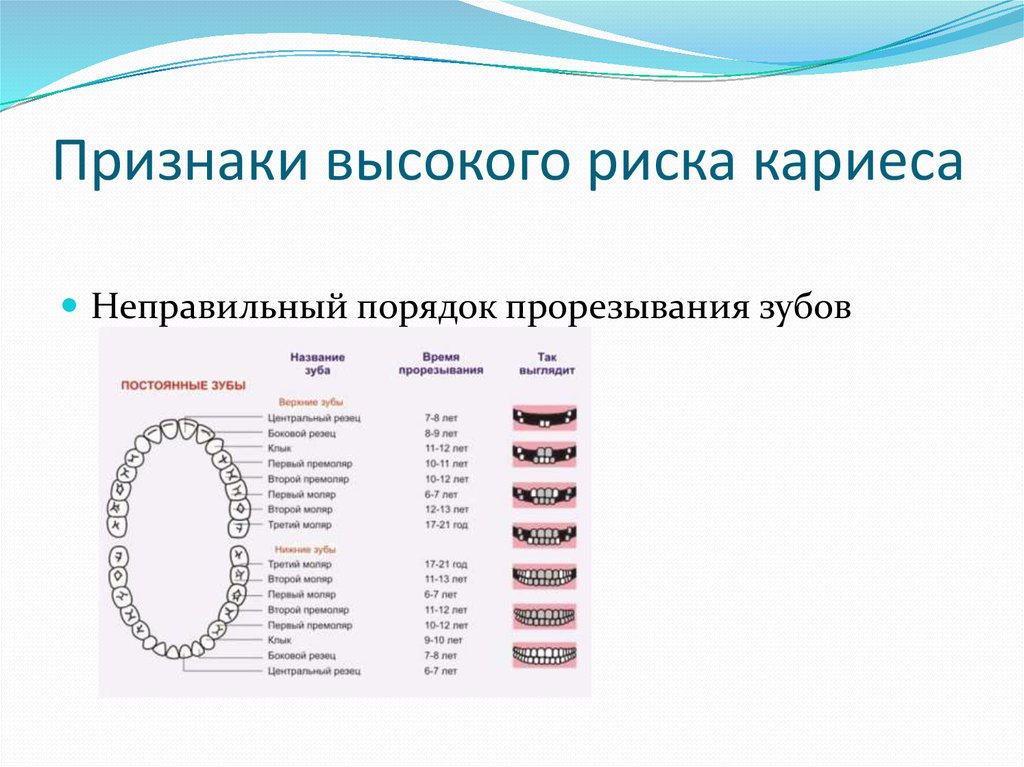 Болезни прорезывания зубов презентация