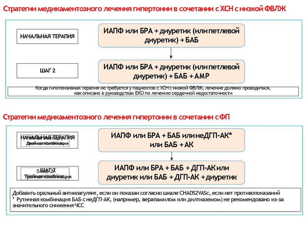 Схема лечения аг