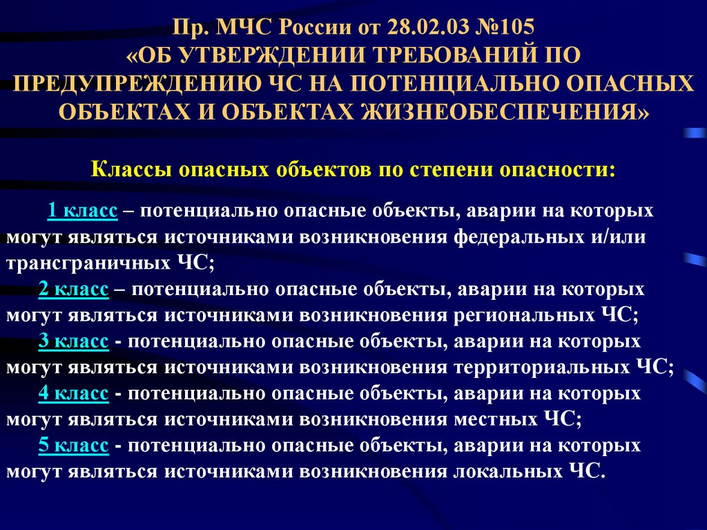 Презентация потенциально опасные объекты