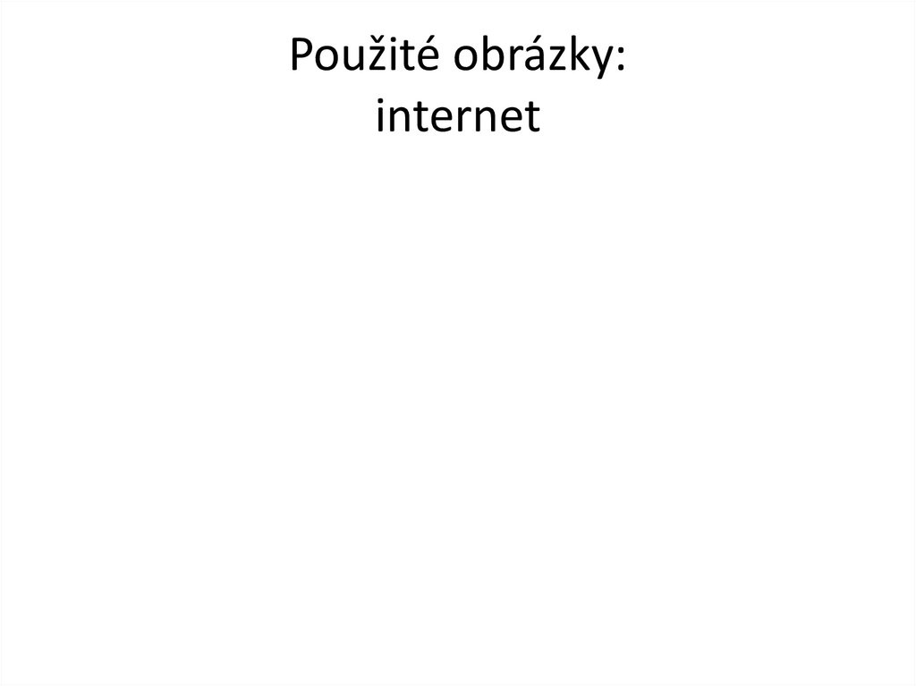 Použité obrázky: internet