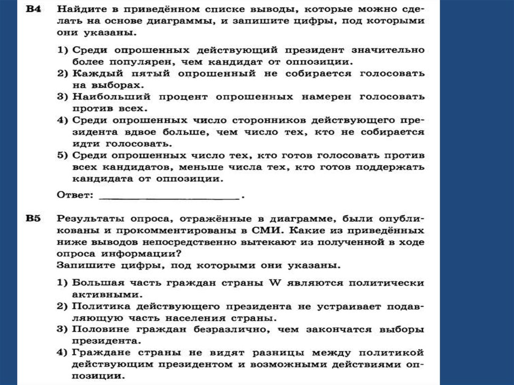 Найдите в приведенном списке выводы. Все разборы заданий по обществознанию номер 5.