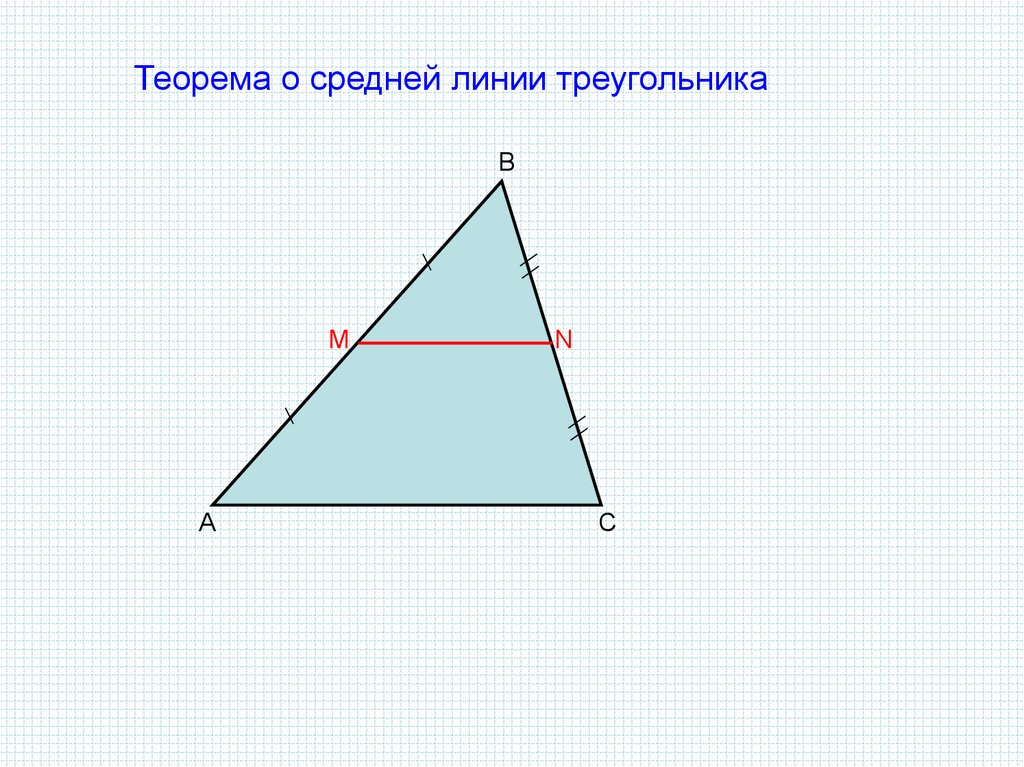 Презентация средняя линия треугольника