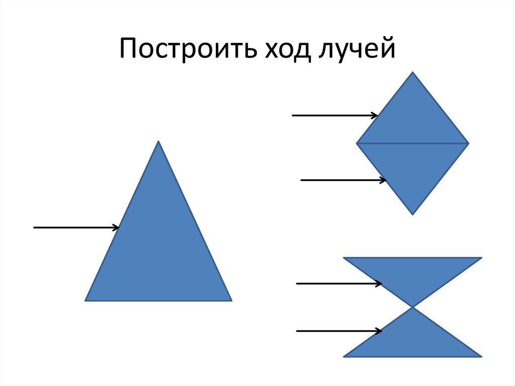 Ход лучей в призме рисунок. Начертите ход лучей. Построить ход луча. Построение хода лучей. Начертите ход лучей в призме.