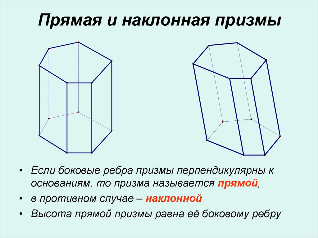 Презентация на тему прямая призма