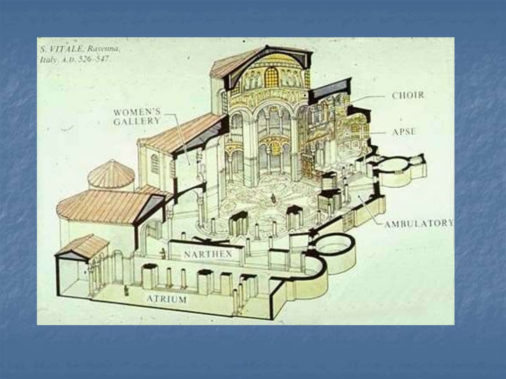 Церковь сан витале в равенне план