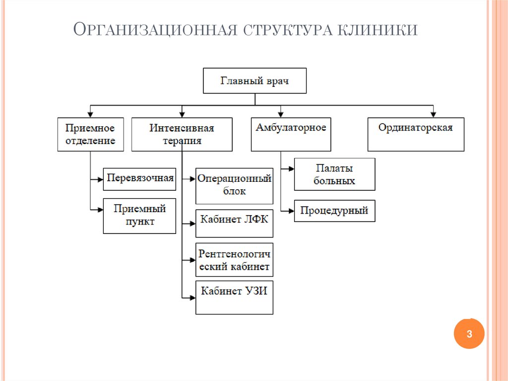 Иерархия в больнице схема