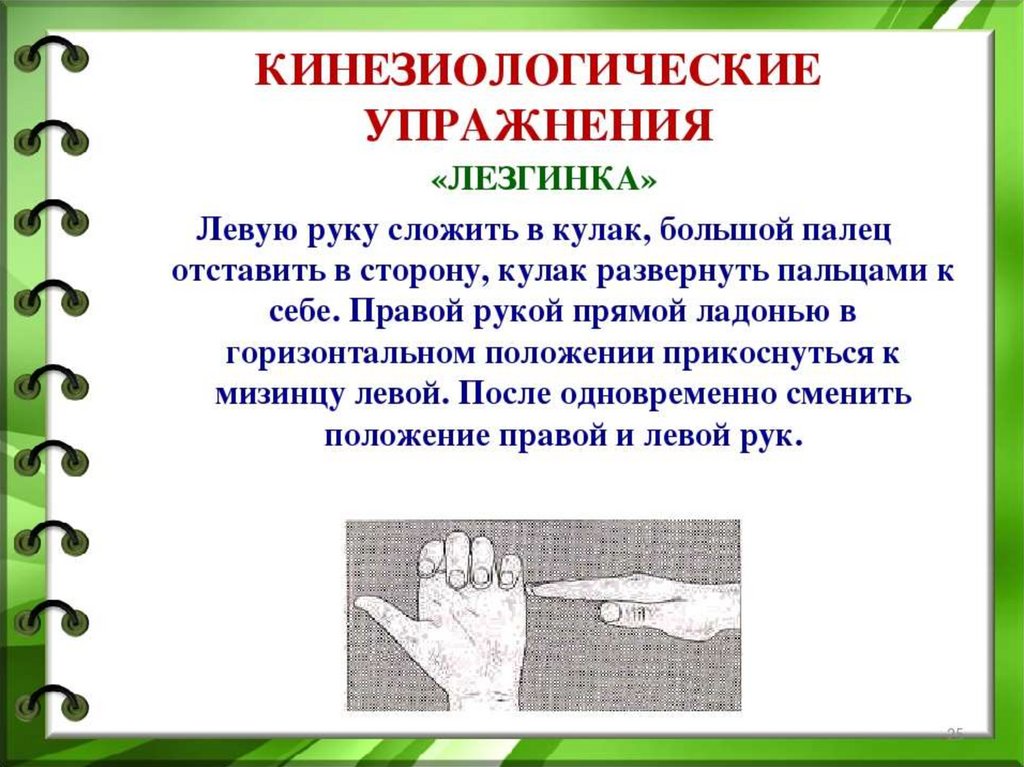 Кинезиологические упражнения картинки