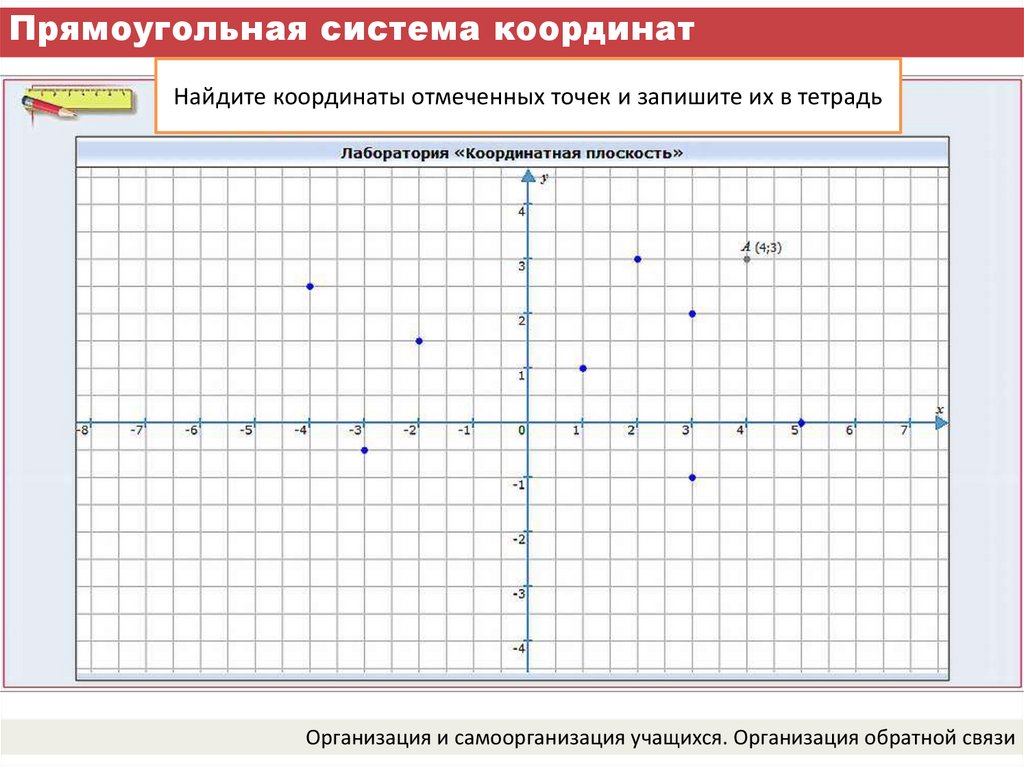 Прямоугольная система координат рисунок