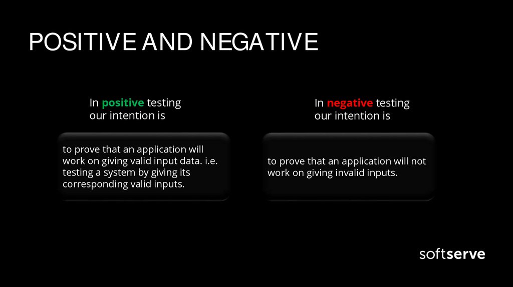 POSITIVE AND NEGATIVE