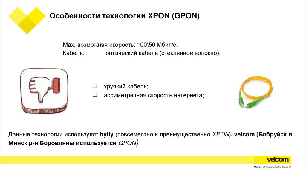 Особенности технологии XPON (GPON)