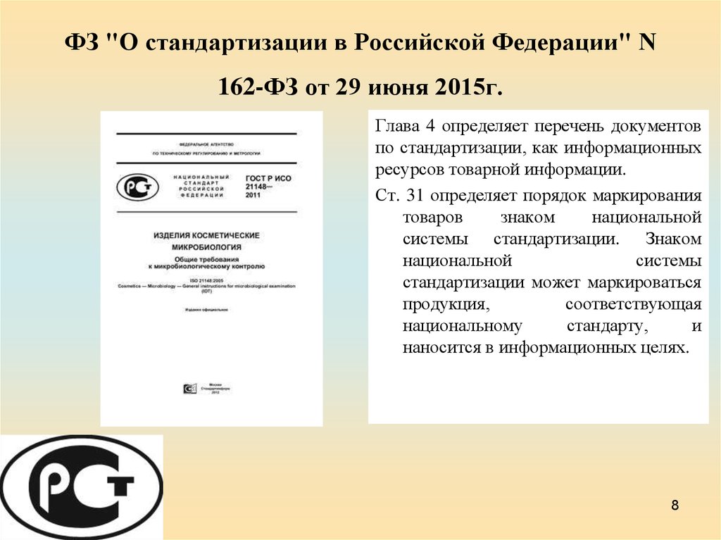 162 фз изменения. Стандартизация в Российской Федерации. ФЗ О стандартизации в Российской Федерации. ФЗ-162 О стандартизации в Российской Федерации. Документы по стандартизации.