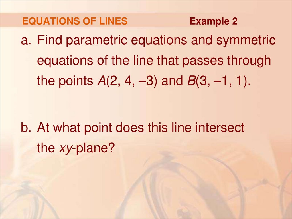 EQUATIONS OF LINES