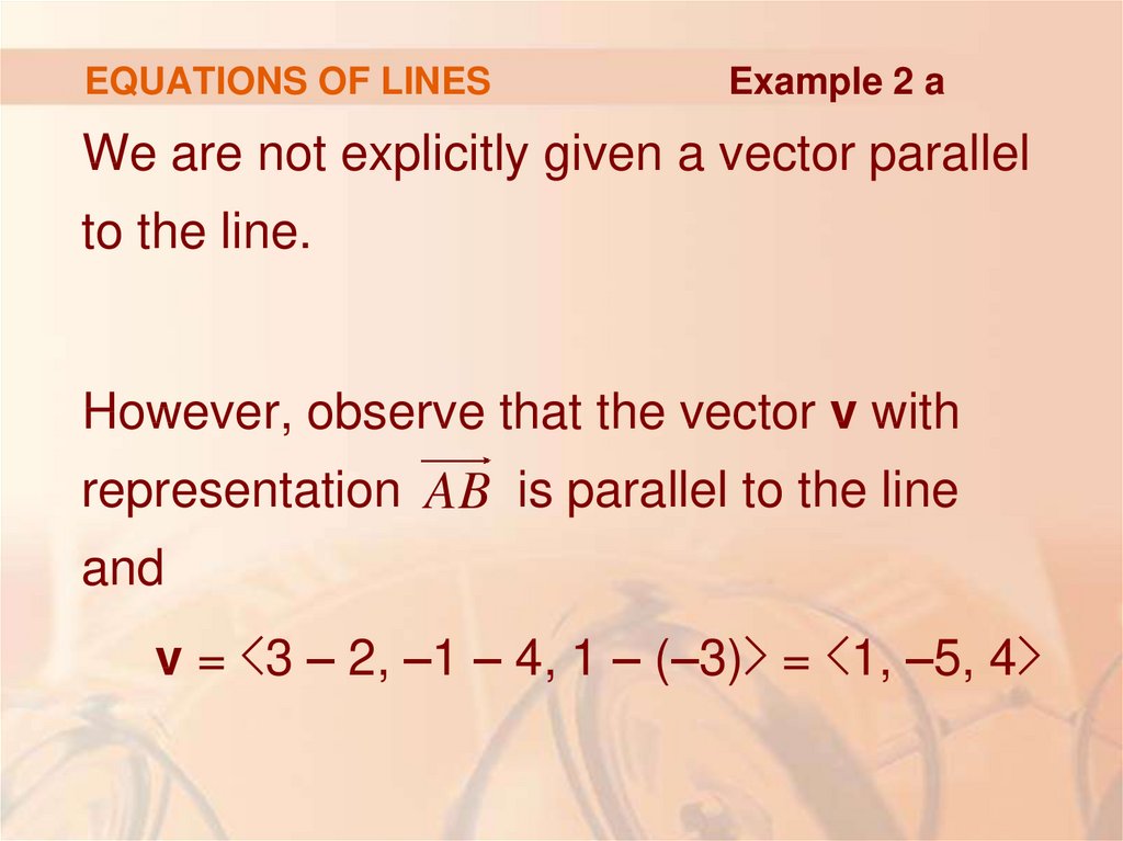 EQUATIONS OF LINES