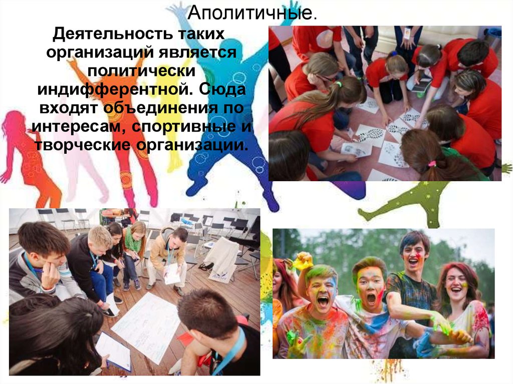 Аполитичный человек. Молодежные движения и организации. Молодежные объединения. Творческие молодежные организации. Молодежные движения в России.