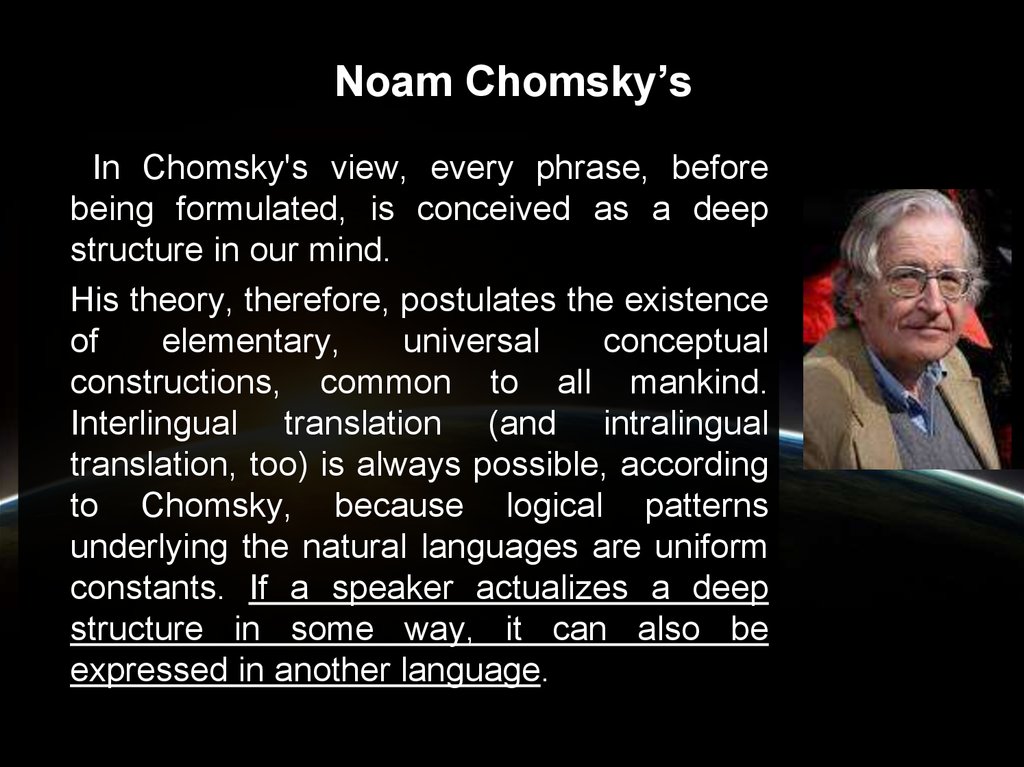 Noam Chomsky’s