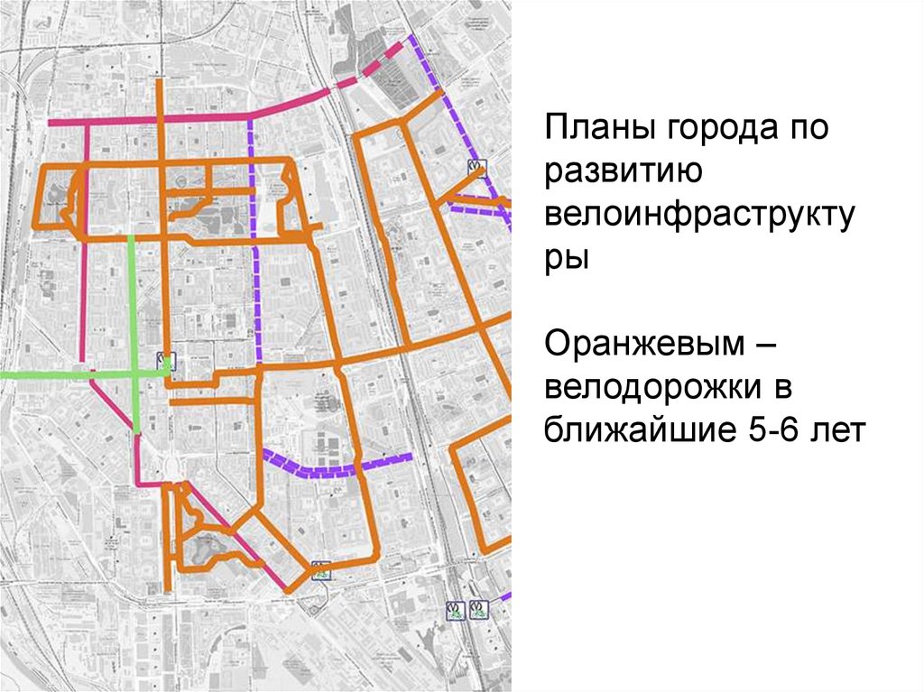 Интерактивная карта велодорожек спб