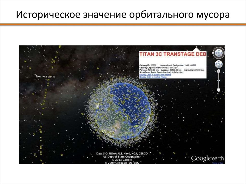 Космический мусор презентация