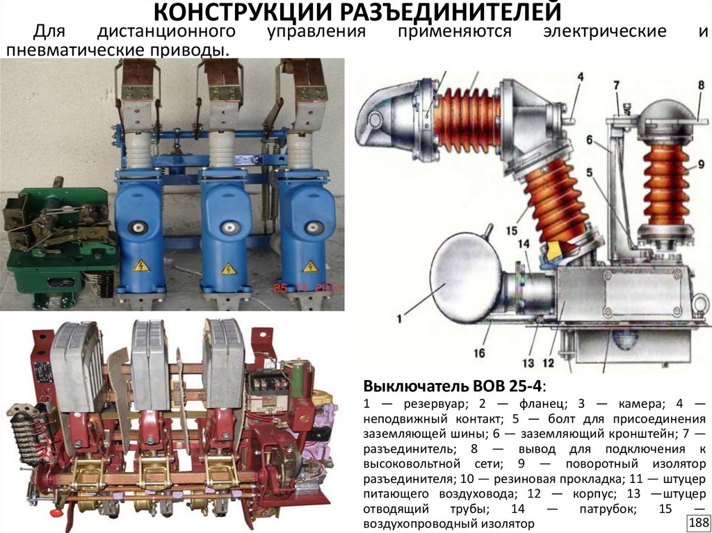 Выключатель включается