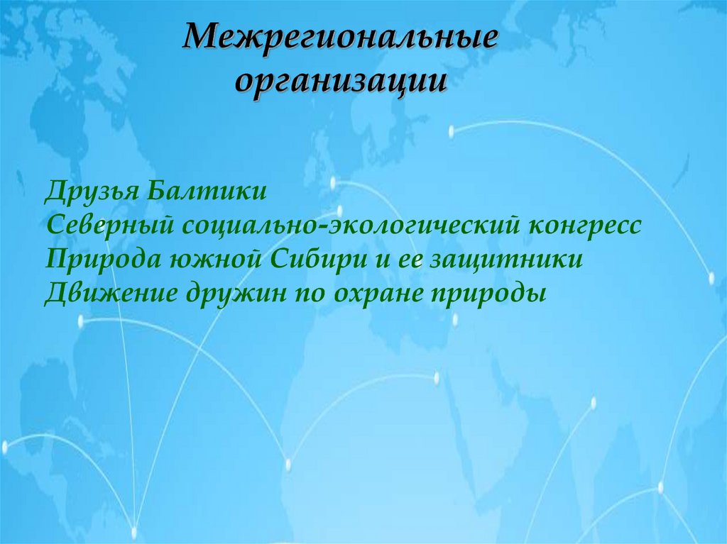 Международные природные организации презентация