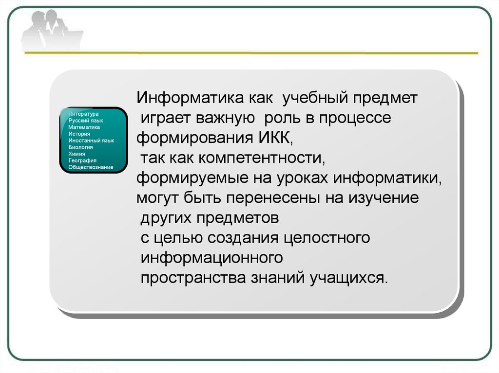 Играет важную роль в процессах. Цели информатики как учебной дисциплины. Информатика как наука и учебный предмет.. Играют важную роль в процессе. «Русский язык» играет важную роль.